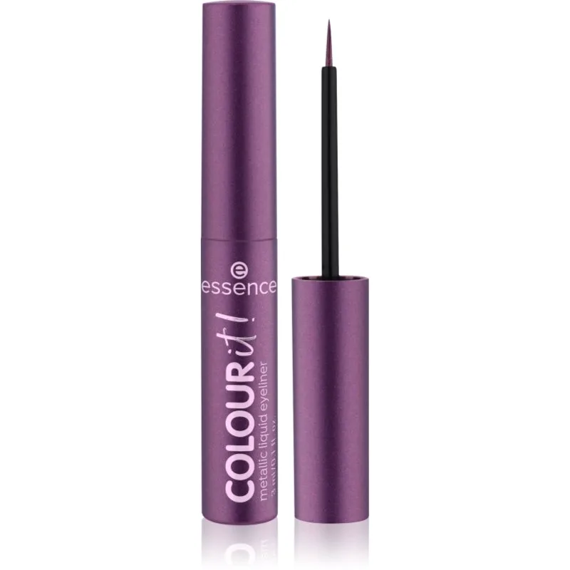 essence COLOUR it! μεταλλικό λάινερ ματιών απόχρωση 02 Dark Cherry 3 ml