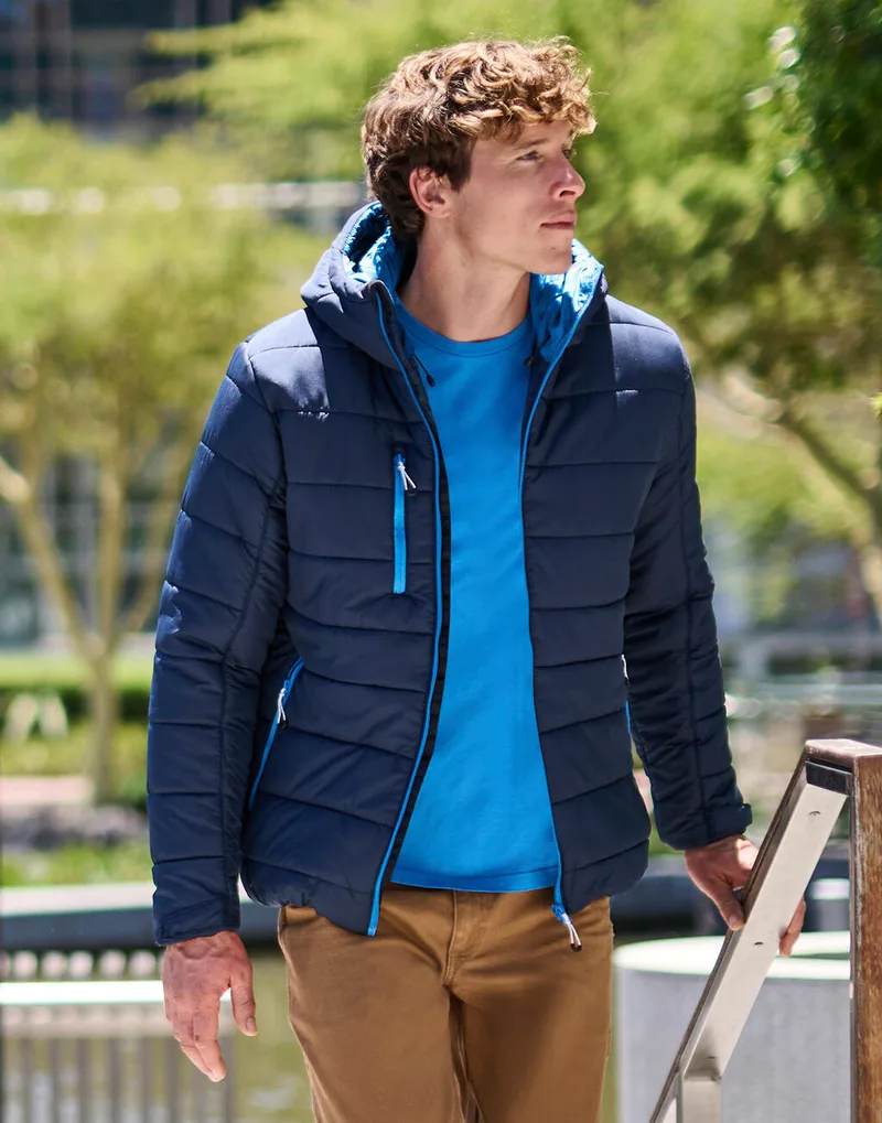 Men’s Navigate Thermal Hooded Jacket Regatta Professional TRA241 Navy/French Blue