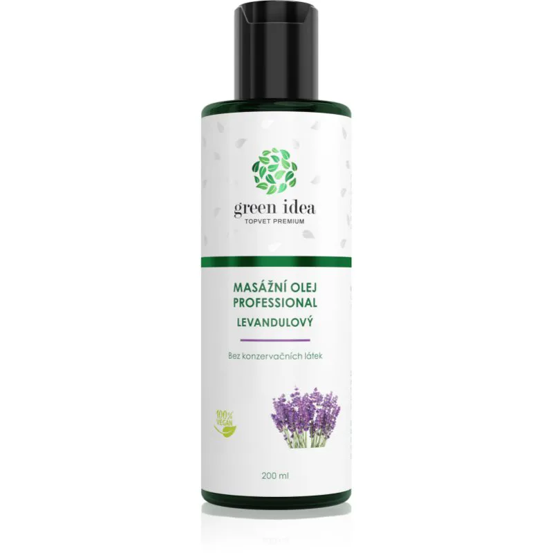 Green Idea Massage oil Lavender λάδι για μασάζ 200 ml