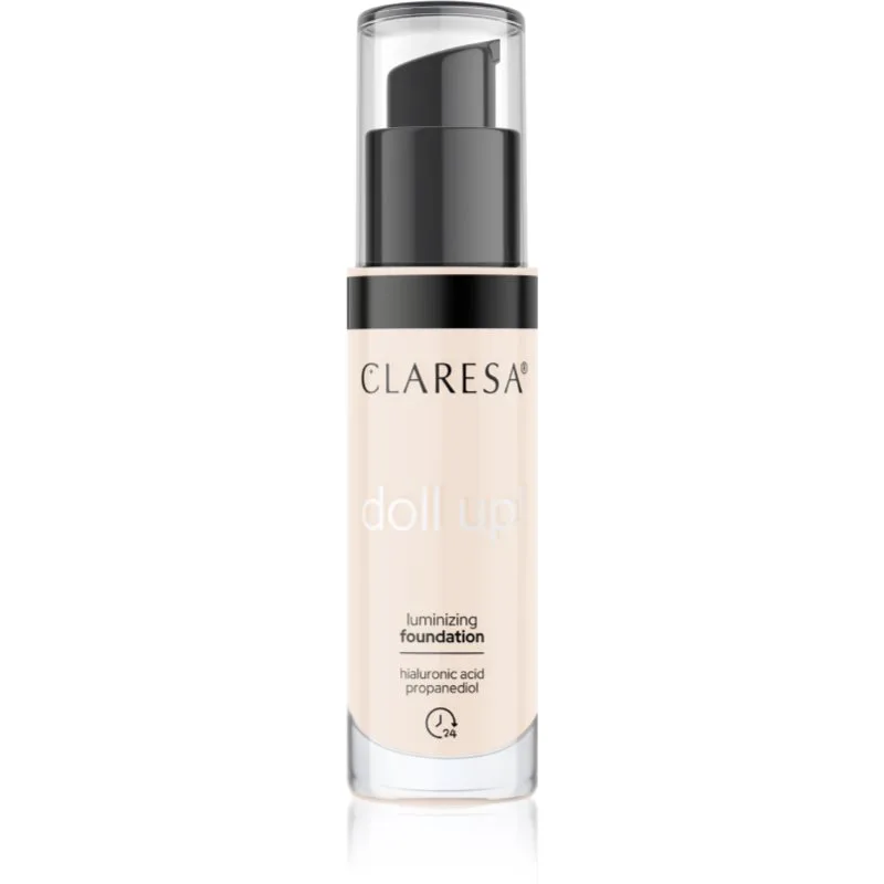 Claresa Doll Up! λαμπρυντικό μεικ απ για φυσική εμφάνιση απόχρωση 02 Light 34 γρ