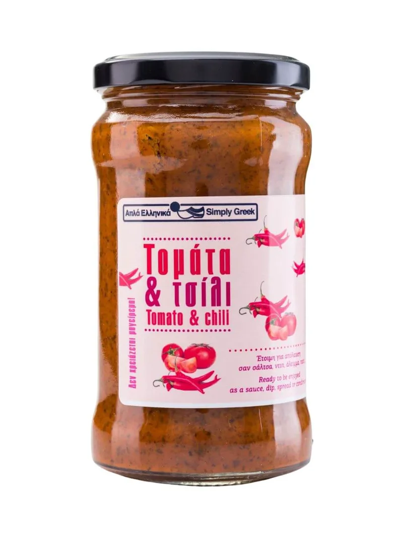Παραδοσιακή σάλτσα τομάτας & τσίλι "Simply Greek" 280g>