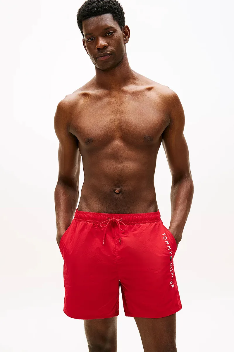 Tommy Hilfiger αντρικό μαγιό Original Logo Mid Length Swim Shorts-UM0UM03748-XLD