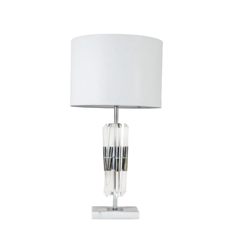 Φωτιστικό Επιτραπέζιο Λευκό-Ασημί 35x68εκ. Zen Collection 24.12.49902 (Χρώμα: Λευκό) - ZEN COLLECTION - 24.12.49902