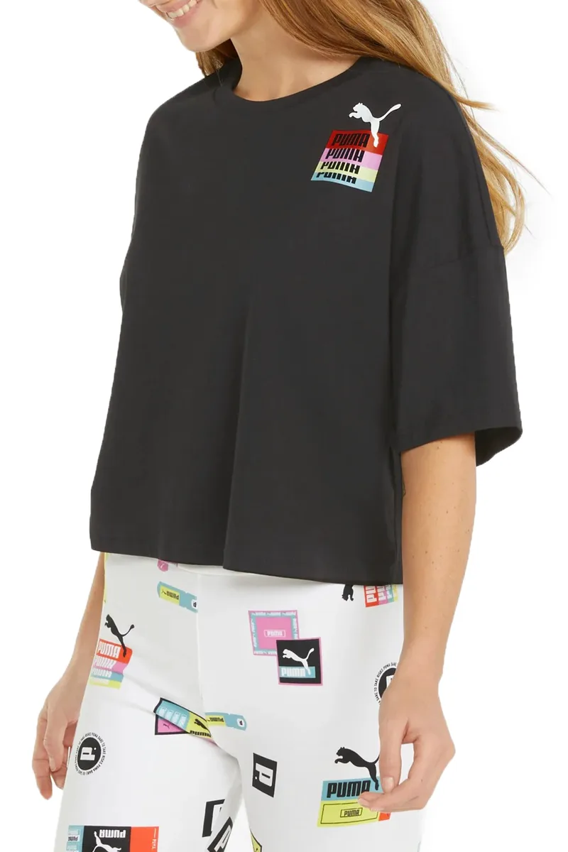 Μπλούζα Κοντομάνικη Puma Brand Love Oversized 534350-01 Γυναικείο