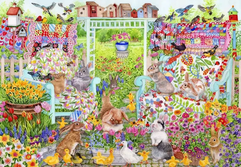 Αlipson Ρuzzle: Spring Quilt (500 τμχ. - 48 x 34 cm)