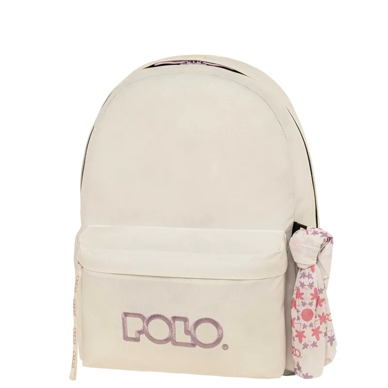 Τσάντα πλάτης Polo Original with Scarf - Λευκό/Λιλά (901135-2545)