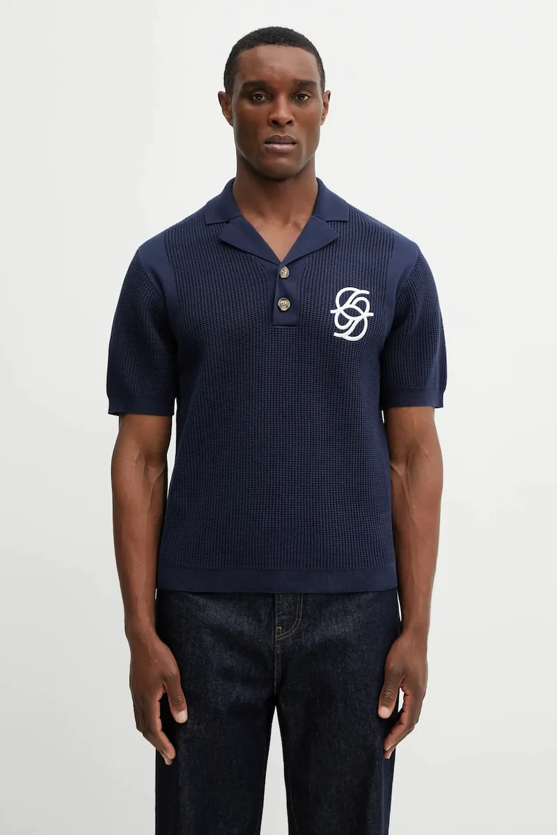 Βαμβακερό μπλουζάκι πόλο Drôle de Monsieur Polo Maille Monogramme