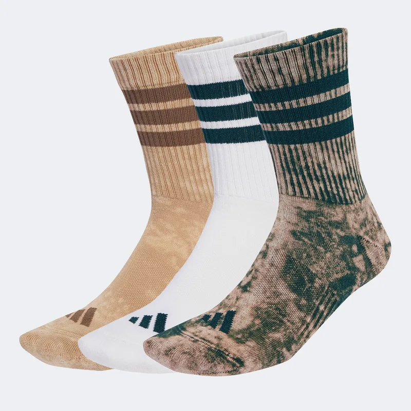 ADIDAS 3-STRIPES STONEWASH CREW SOCKS 3 PAIRS ΠΟΛΥΧΡΩΜΟ
