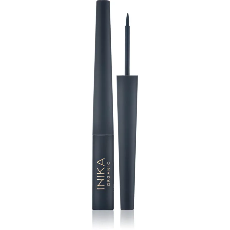 INIKA Organic Liquid Eyeliner υγρό λάινερ ματιών απόχρωση Black 3.5 ml