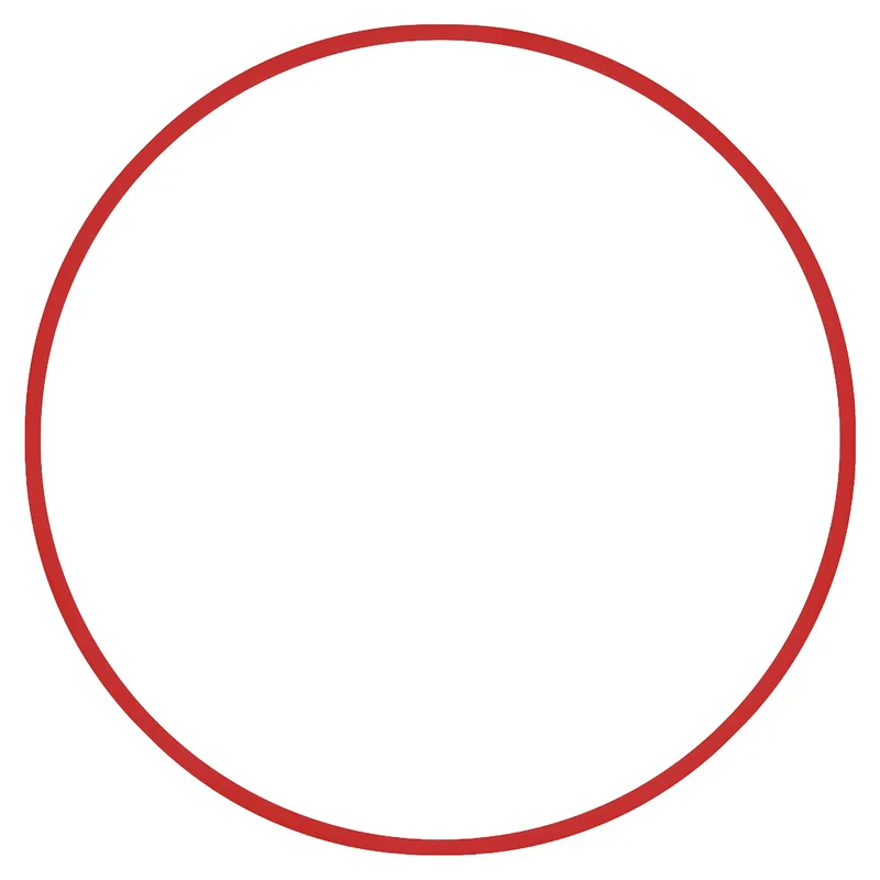 Χούλα Χουπ Hq Κόκκινο 80cm Φ19mm 330g