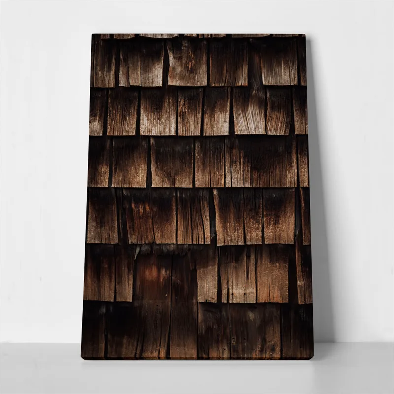 Πίνακας σε Καμβά RUSTIC FARMHOUSE WOOD TEXTURE 6
