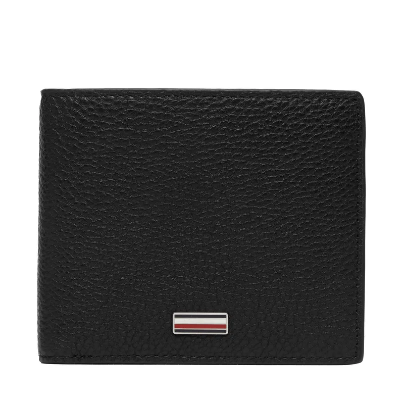 Πορτοφόλι Tommy Hilfiger Th Central Cc And Coin AM0AM14496 Μαύρο