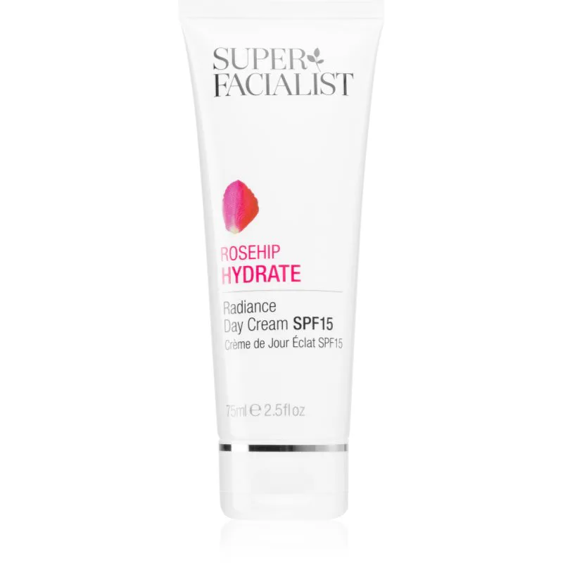 Super Facialist Rosehip Hydrate ενυδατική και προστατευτική κρέμα ημέρας SPF 15 75 ml