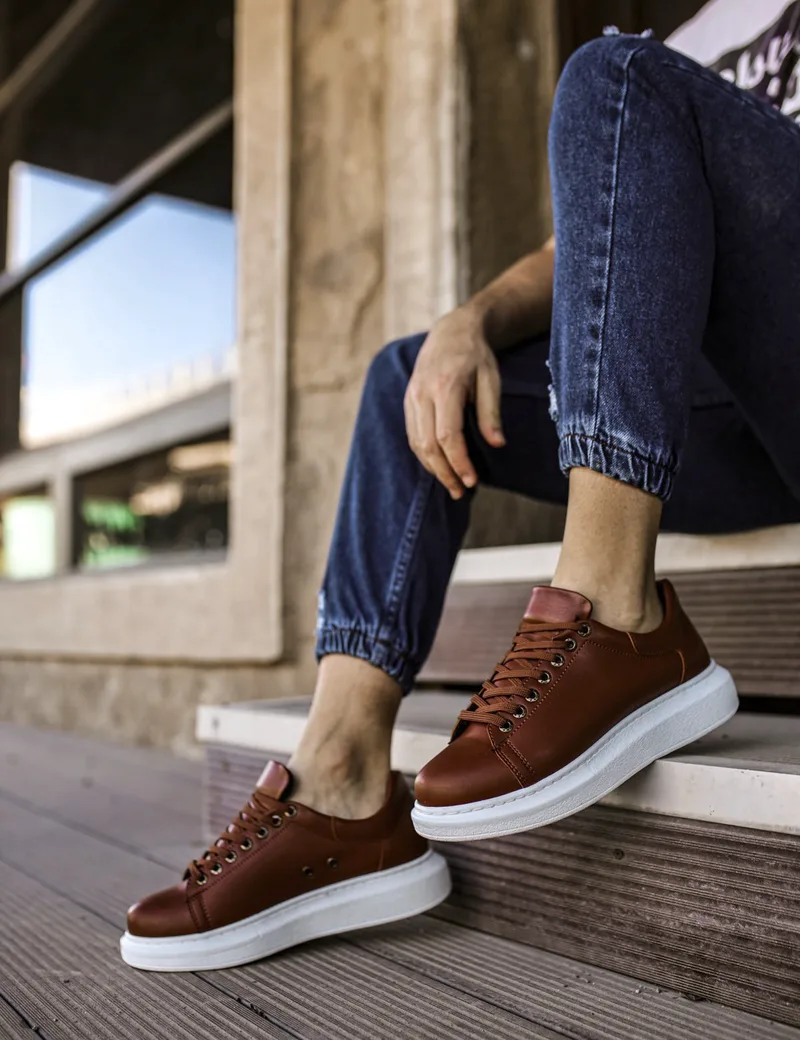 Ανδρικά ταμπά δίσολα Sneakers λαστιχένια σόλα CH25700T