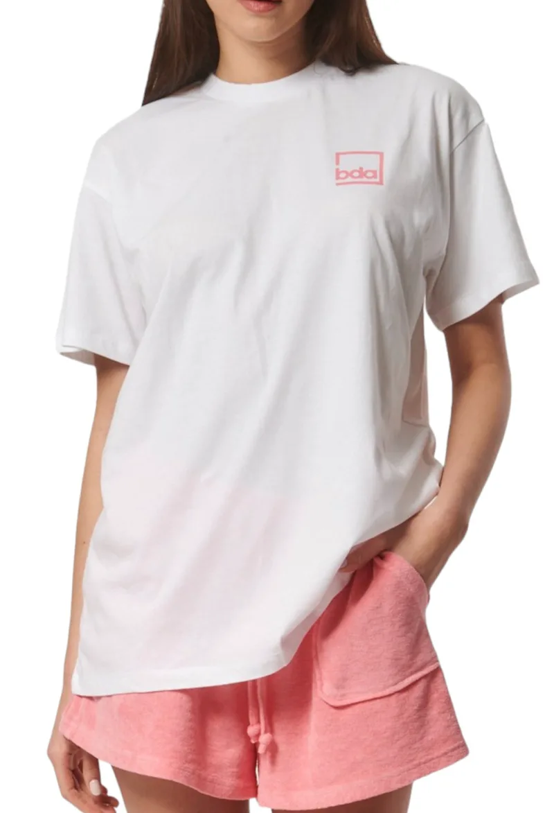 Μπλούζα Κοντομάνικη Body Action Oversized With Print 051425-02 Γυναικείο