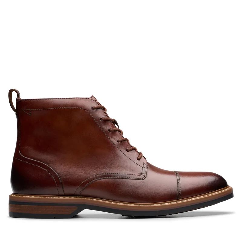 Μπότες Clarks Aldwin Cap 26179733 Καφέ