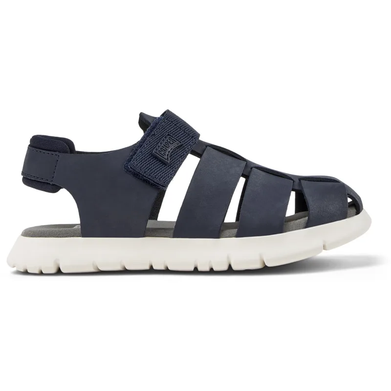 CAMPER Oruga - Πέδιλα Για Κορίτσια - Μπλε, Μέγεθος 32, Smooth leather/Cotton fabric