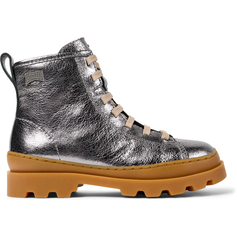 CAMPER Brutus - Μπότες Για Κορίτσια - Γκρι, Μέγεθος 29, Smooth leather