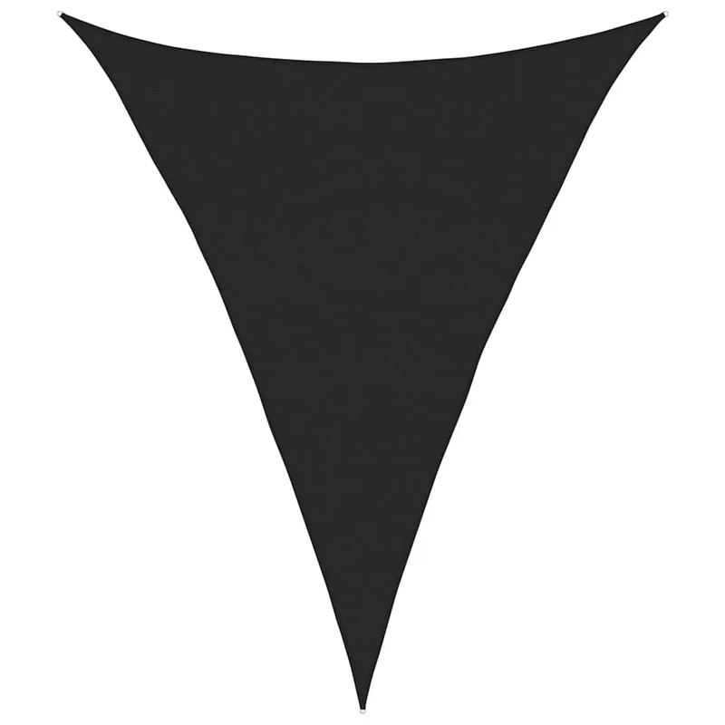 vidaXL Πανί Σκίασης 160 γρ./μ² Τριγωνικό Μαύρο 3x4x4 μ. HDPE