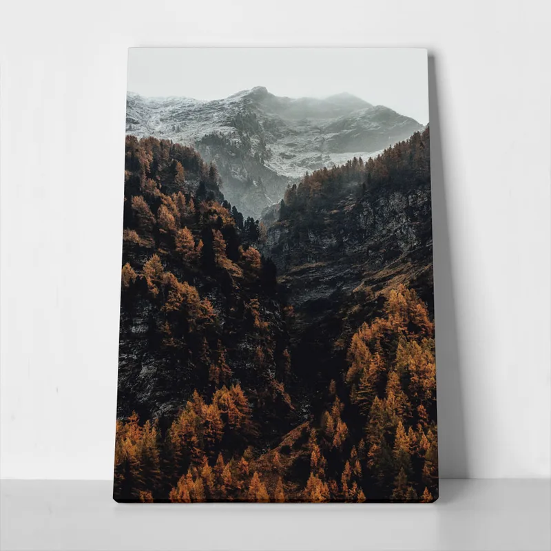 Πίνακας σε Καμβά RUSTIC FARMHOUSE MOUNTAIN LIFE 5