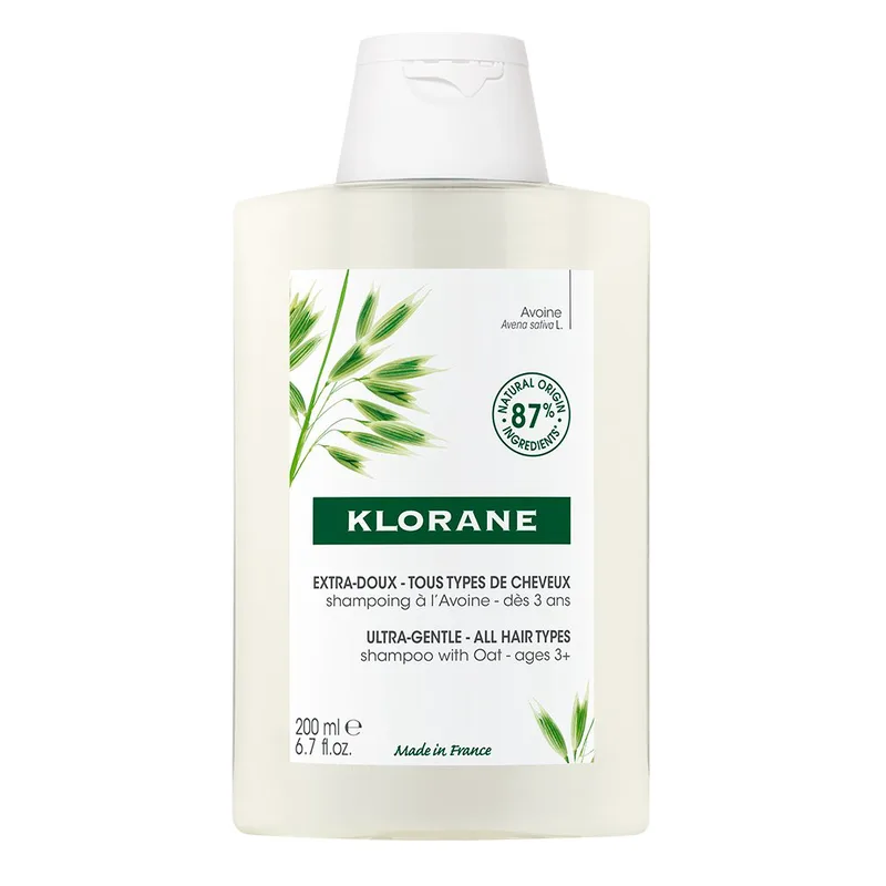 Klorane Oat Shampoo All Hair Types Εξαιρετικά Απαλό Σαμπουάν με Βρώμη για Όλους του Τύπους Μαλλιών 200ml