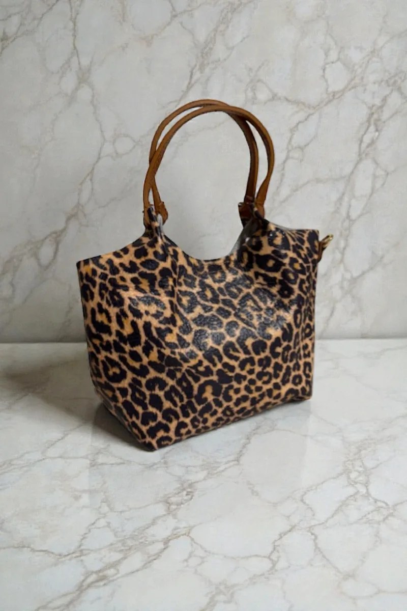 ΓΥΝΑΙΚΕΙΟ ΤΣΑΝΤΑΚΙ ΧΕΙΡΟΣ ΚΑΙ ΩΜΟΥ ANIMAL PRINT