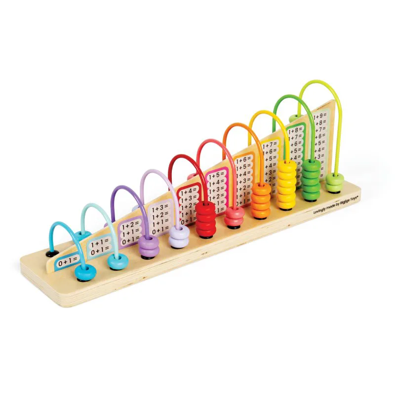 Bigjigs Toys Rainbow Abacus άβακας 3y+ 56 τμχ