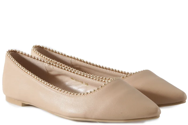 Μπαλαρίνα Feng Shoe Pump Flat M8-1411-118-BEIGE Γυναικείο