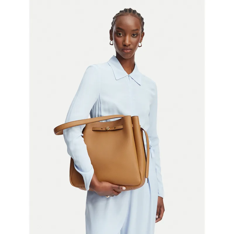 Τσάντα Tory Burch Romy 179986 Καφέ