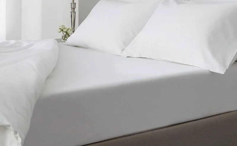 ΣΕΝΤΟΝΙΑ KING SIZE ΚΟΜΒΟΣ SATIN PLAIN ΛΕΥΚΟ ΣΕΤ 4ΤΜΧ (250X280CM)