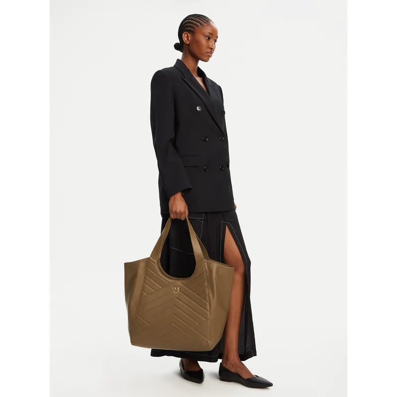 Τσάντα PINKO Tote Bag PE 25 PLTT 104536 A2AO Πράσινο