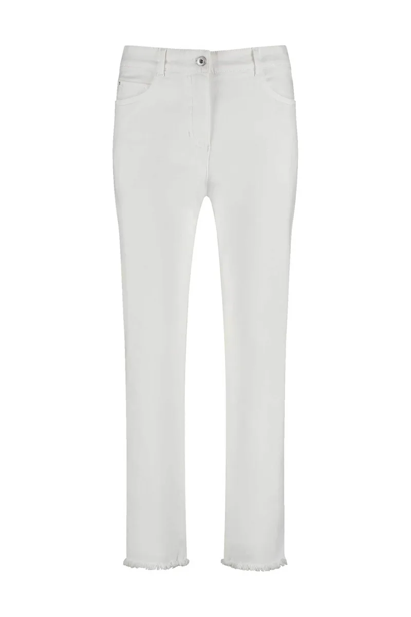 Gerry Weber γυναικείο παντελόνι cropped - 520029-31634 Λευκό
