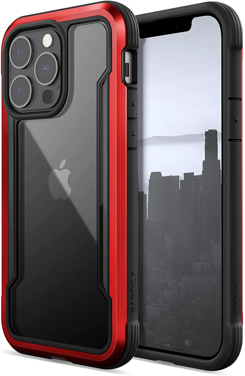X-Doria Raptic Shield Pro Ανθεκτική Αντιμικροβιακή Θήκη Apple iPhone 13 Pro - Red (472708)