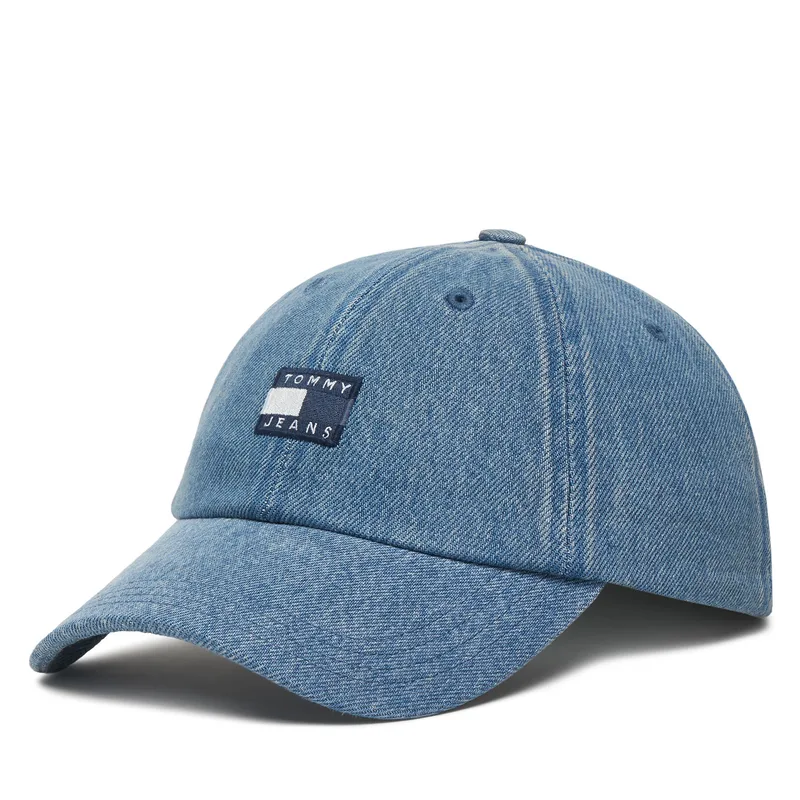 Καπέλο Jockey Tommy Jeans Tjm Heritage Over Dyed Denim Cap AM0AM13853 Μπλε