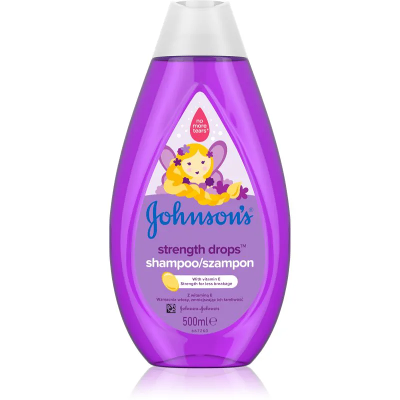 Johnson's® Strenght Drops δυναμωτικό σαμπουάν για παιδιά 500 ml