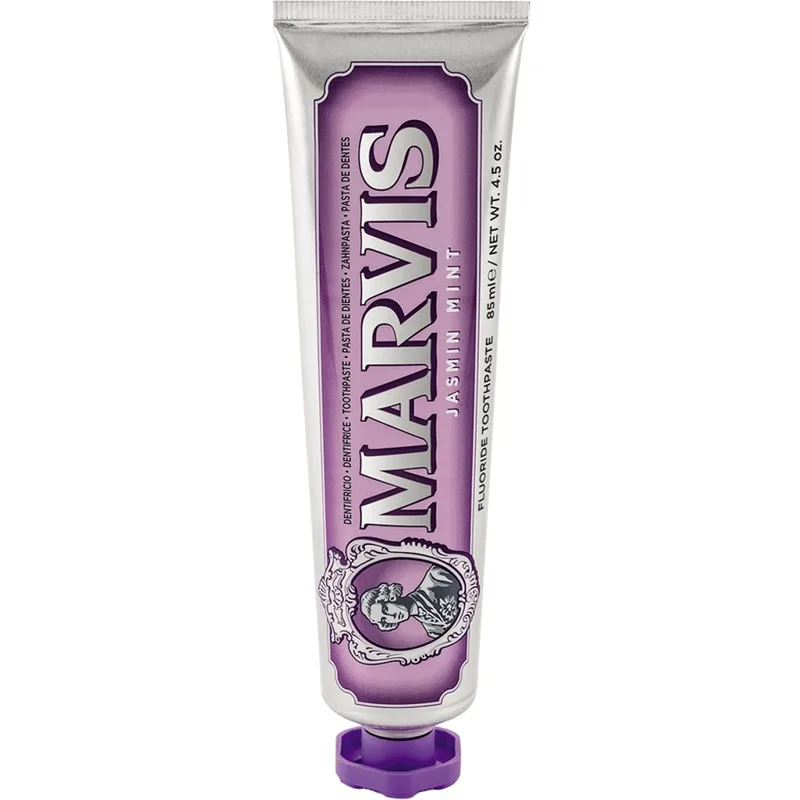 Marvis Jasmin Mint Toothpaste Οδοντόκρεμα Καθημερινής Χρήσης για Φρέσκια Αναπνοή & Λαμπερό Χαμόγελο με Γεύση Γιασεμί & Μέντα 85ml