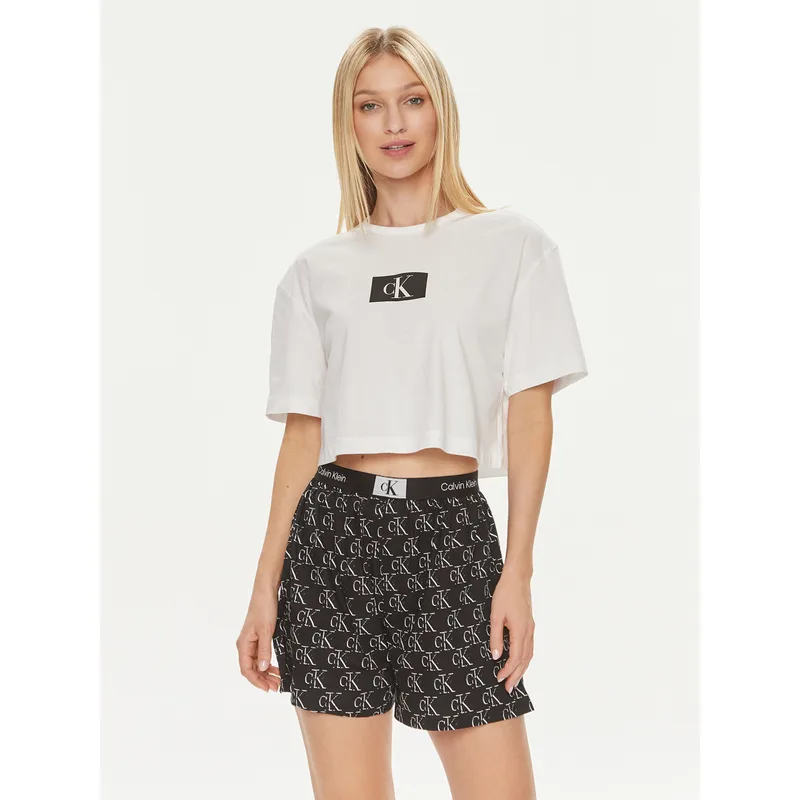 Calvin Klein Underwear Πιτζάμα 000QS7180E Σκούρο μπλε Relaxed Fit