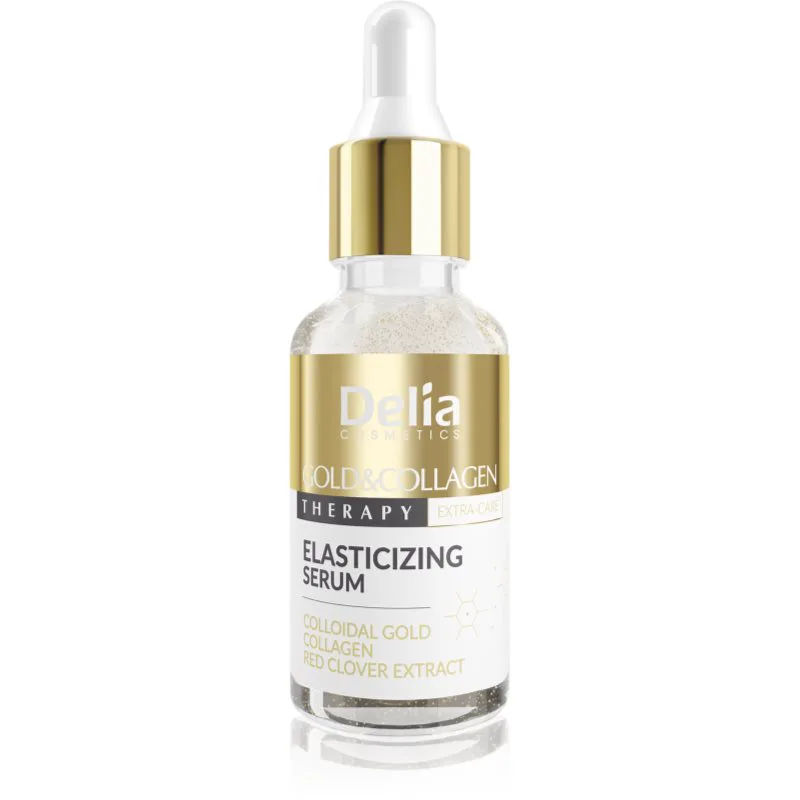 Delia Cosmetics Χρυσό & Collagen Therapy ορός αύξηση της ελαστικότητας του δέρματος 30 μλ