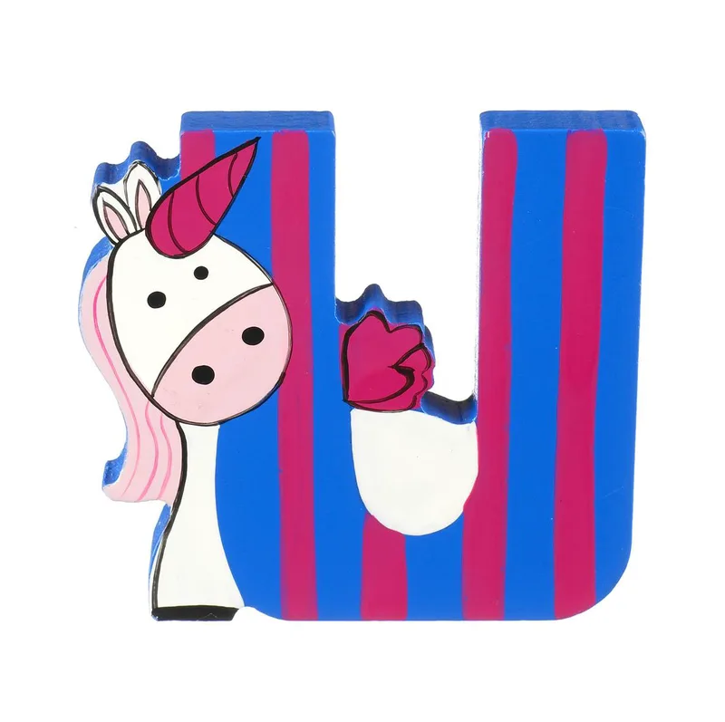 Ξύλινο Γράμμα U Alphabet Letters Πορτοκαλί Tree Toys