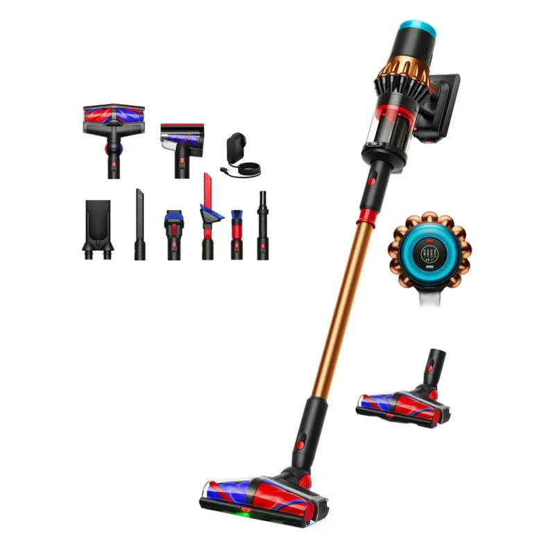 Κάθετη ηλεκτρική σκούπα Dyson V16 Piston Animal 495948-01, 315AW, 900W, 1,3 λίτρα, 70 λεπτά, CleanCompaktor, Hyperdymium, MyDyson, HEPA, LCD, Μαύρο/χαλκό