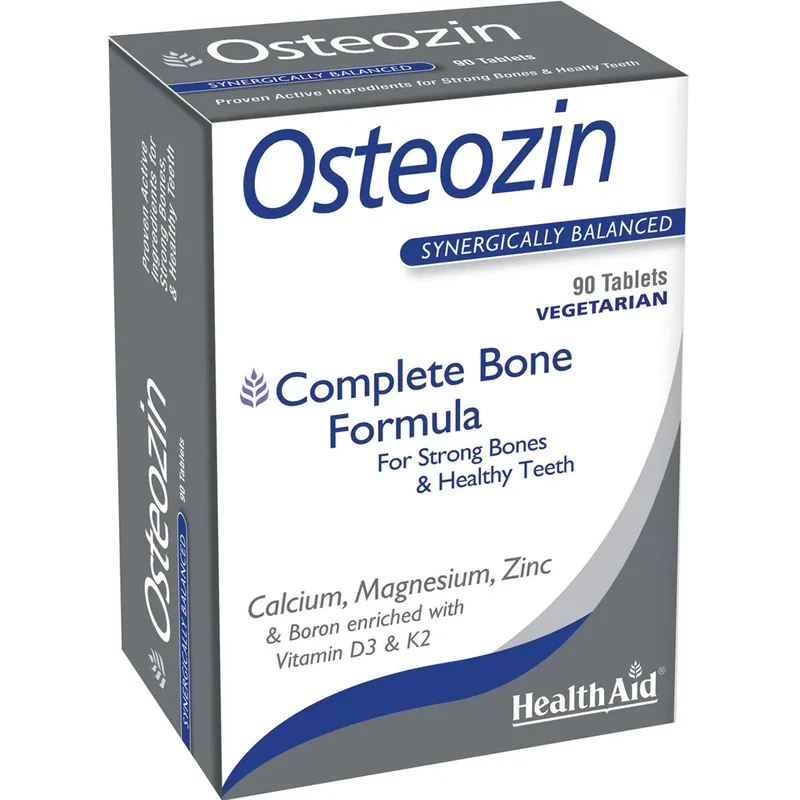 Health Aid Osteozin Complete Bone Formula Συμπλήρωμα Διατροφής Μετάλλων & Βιταμινών για Την Υποστήριξη της Καλής Υγείας των Οστών & του Μυοσκελετικού Συστήματος 90tabs