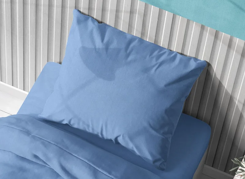 Μαξιλαροθήκη Φάκελος Βαμβακερή 50x70εκ. Solid 498 Sky Blue Dimcol (Ύφασμα: Βαμβάκι 100%, Χρώμα: Γαλάζιο ) - DimCol - 1930813106249882