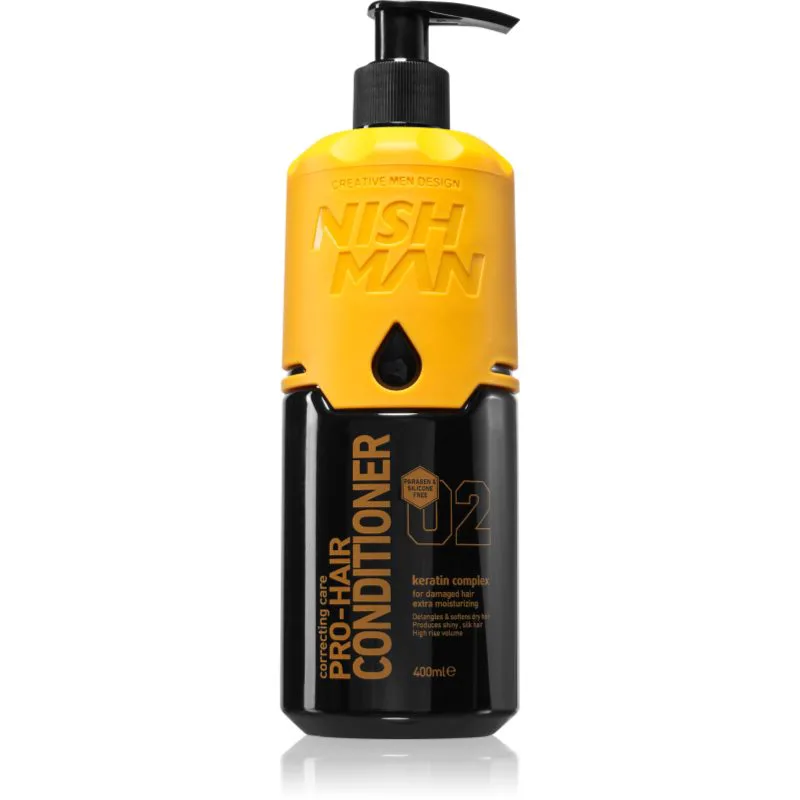 Nish Man 02 κοντίσιονερ για τα μαλλιά για άντρες 400 ml
