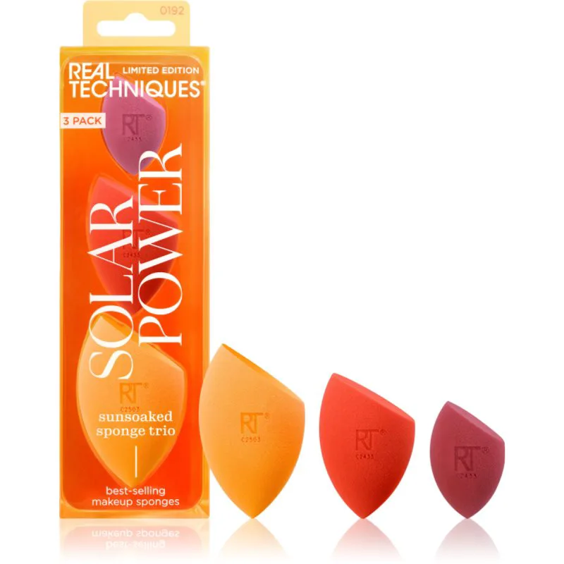 Real Techniques Solar Power Sponge Trio σετ διορθωτών 3 τμχ