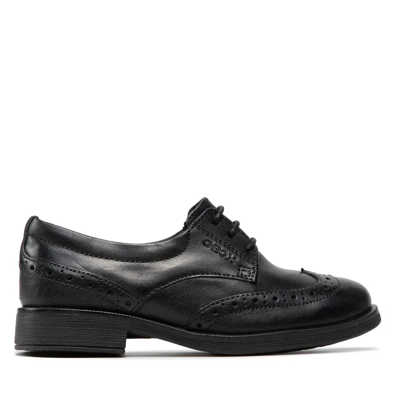 Oxfords Geox J Agata D J8449D 00043 C9999 S Μαύρο