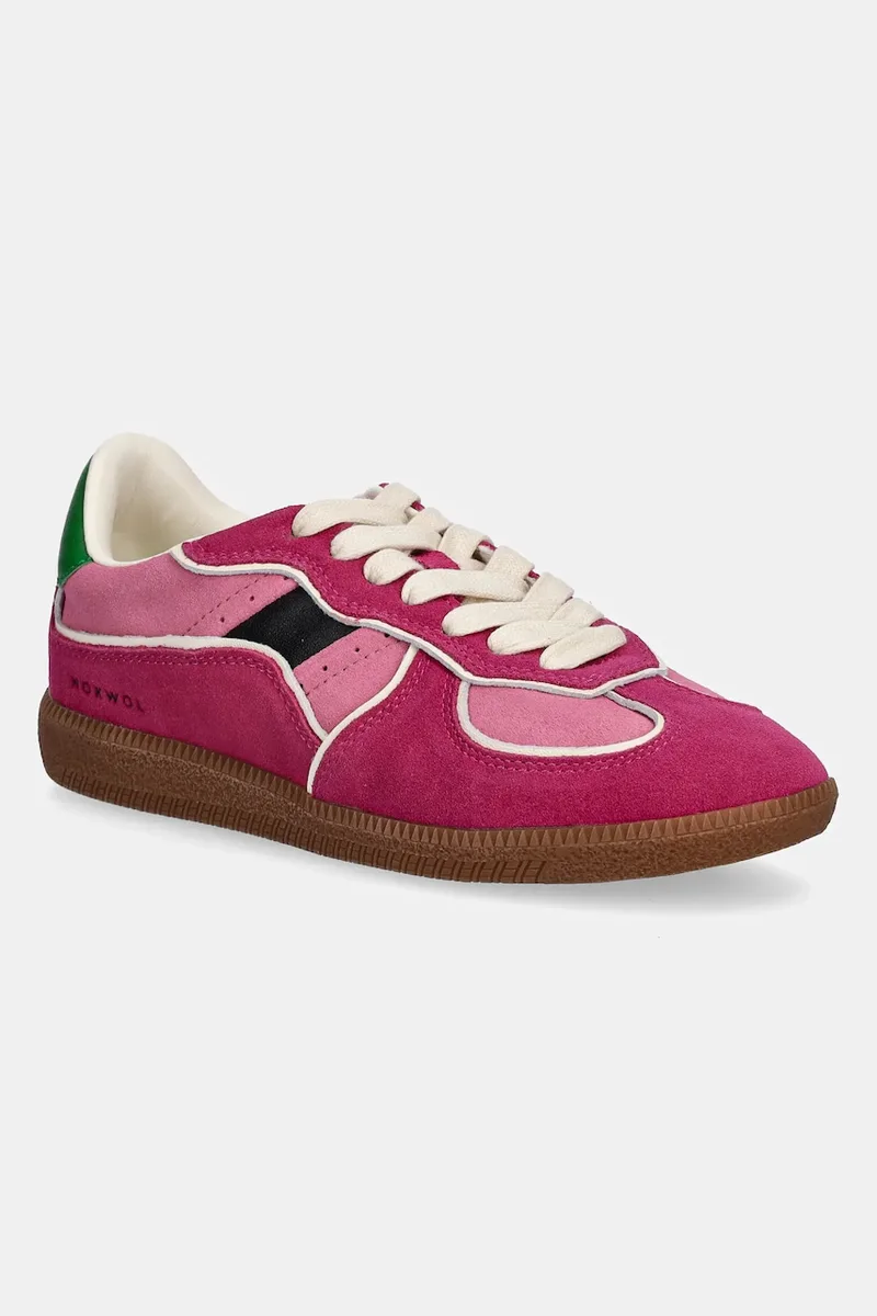 Σουέτ sneakers Nokwol August Dark Rose