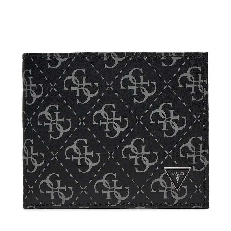 Πορτοφόλι Guess Vezzola Leather Slg SMVELE LEA20 Μαύρο