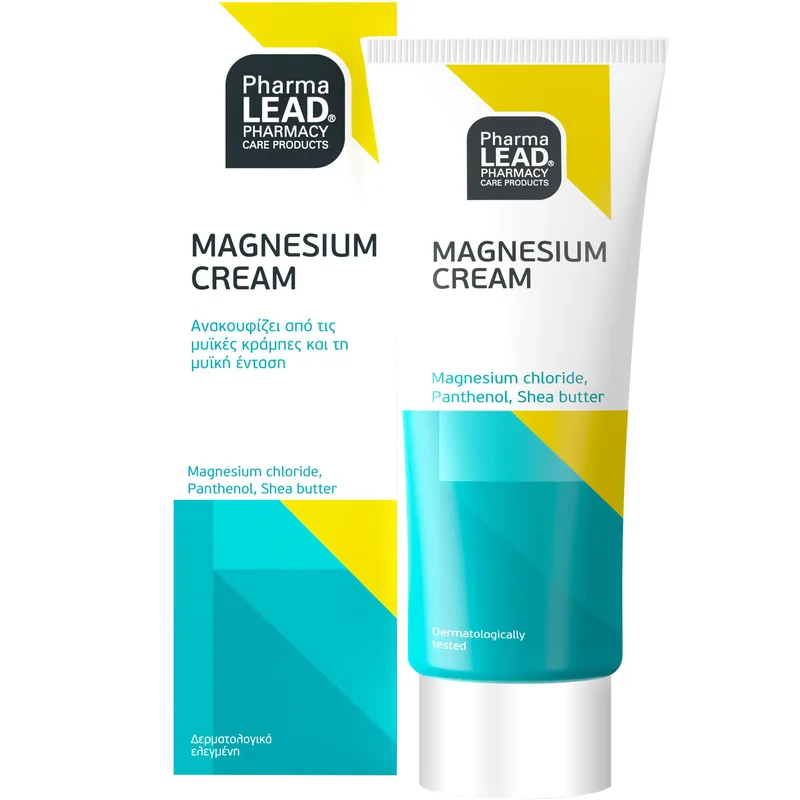 Pharmalead Magnesium Cream Κρέμα Σώματος για Ανακούφιση από τις Μυϊκές Κράμπες & τη Μυϊκή Ένταση 50ml