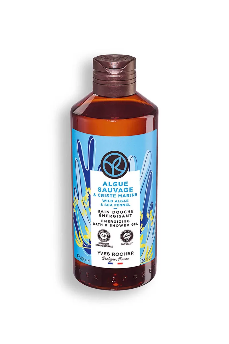 Yves Rocher Wild Algae & Sea Fennel Energizing Shower Gel - 13874