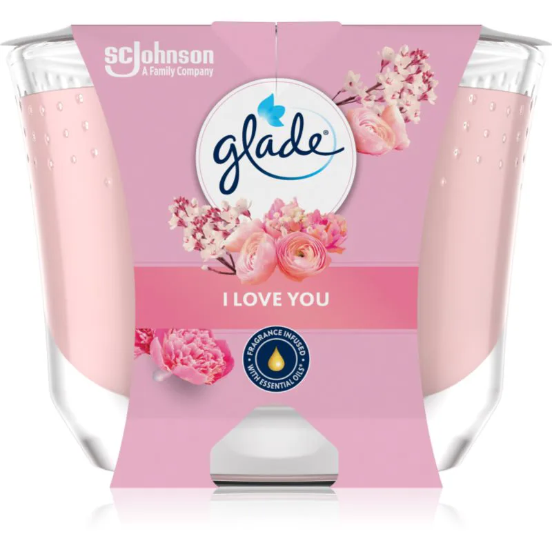 GLADE I Love You αρωματικό κερί 204 γρ